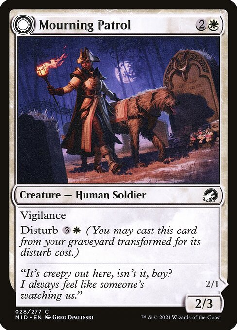 Mourning Patrol // Morning Apparition (Innistrad: Midnight Hunt 28) - WZRD TCG