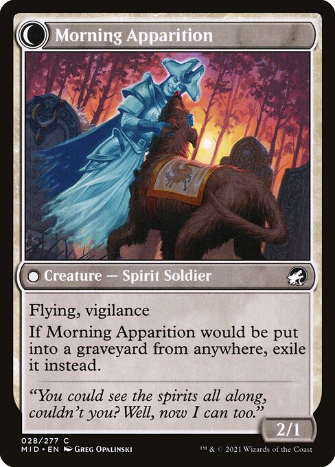 Mourning Patrol // Morning Apparition (Innistrad: Midnight Hunt 28) - WZRD TCG
