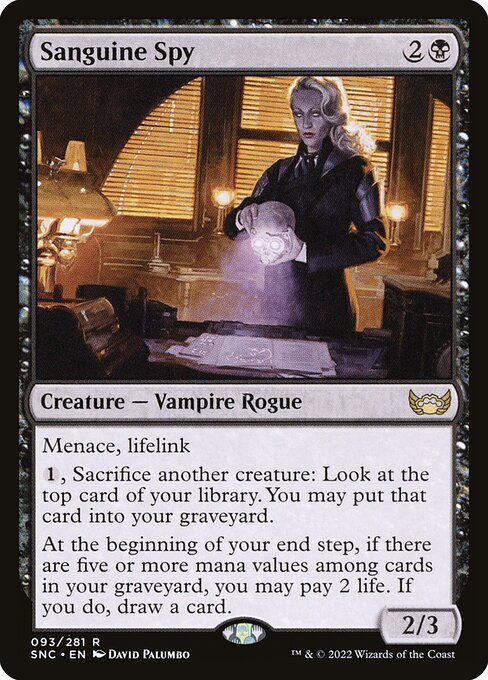 Sanguine Spy front