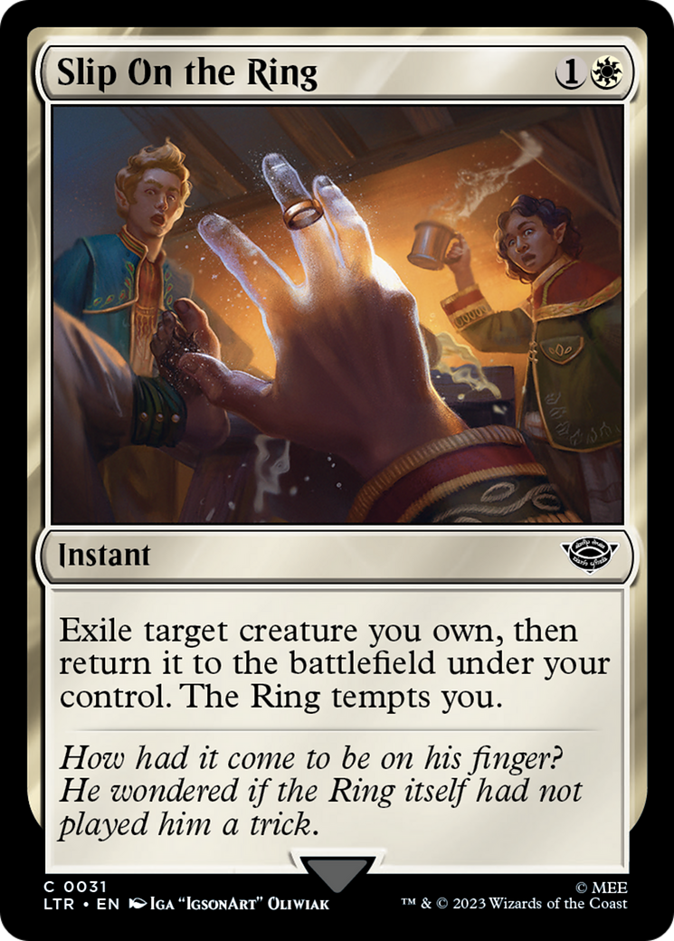 Slip On the Ring (LTR) 31