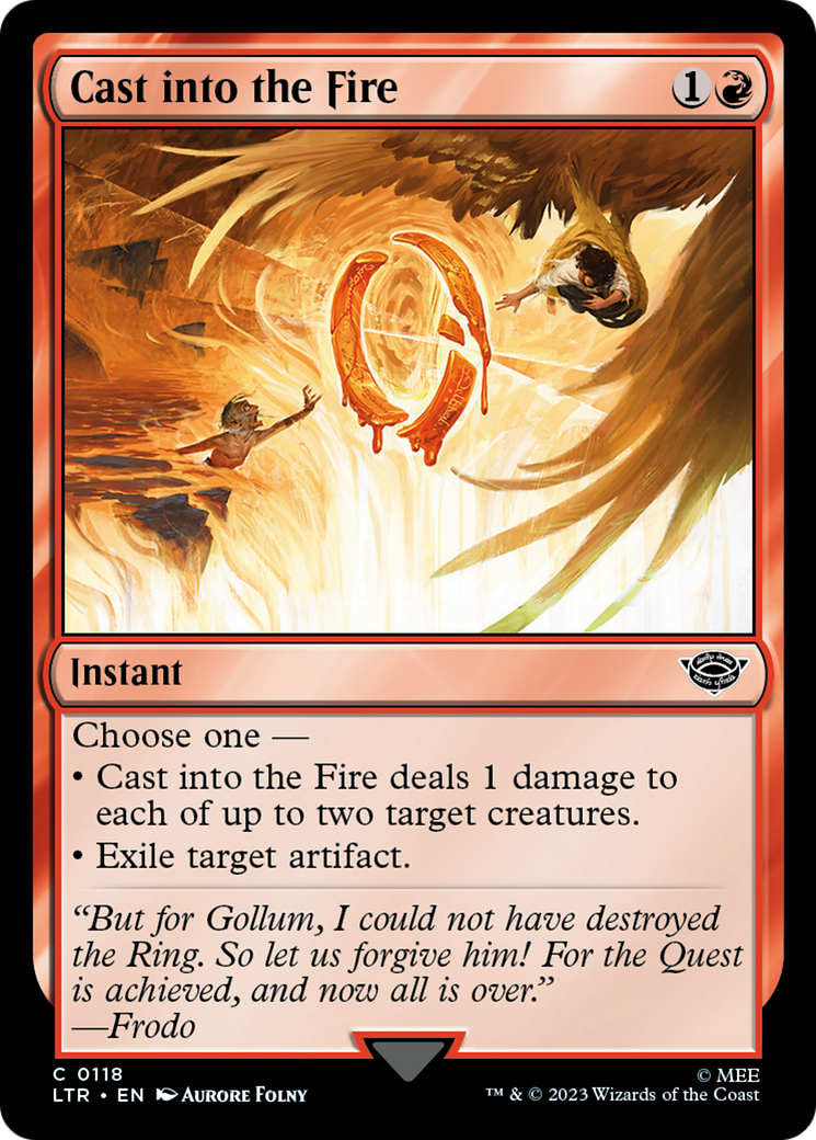 Cast into the Fire (LTR) 118 - WZRD TCG