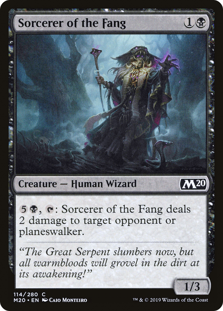 Sorcerer of the Fang (M20) 114 - WZRD TCG