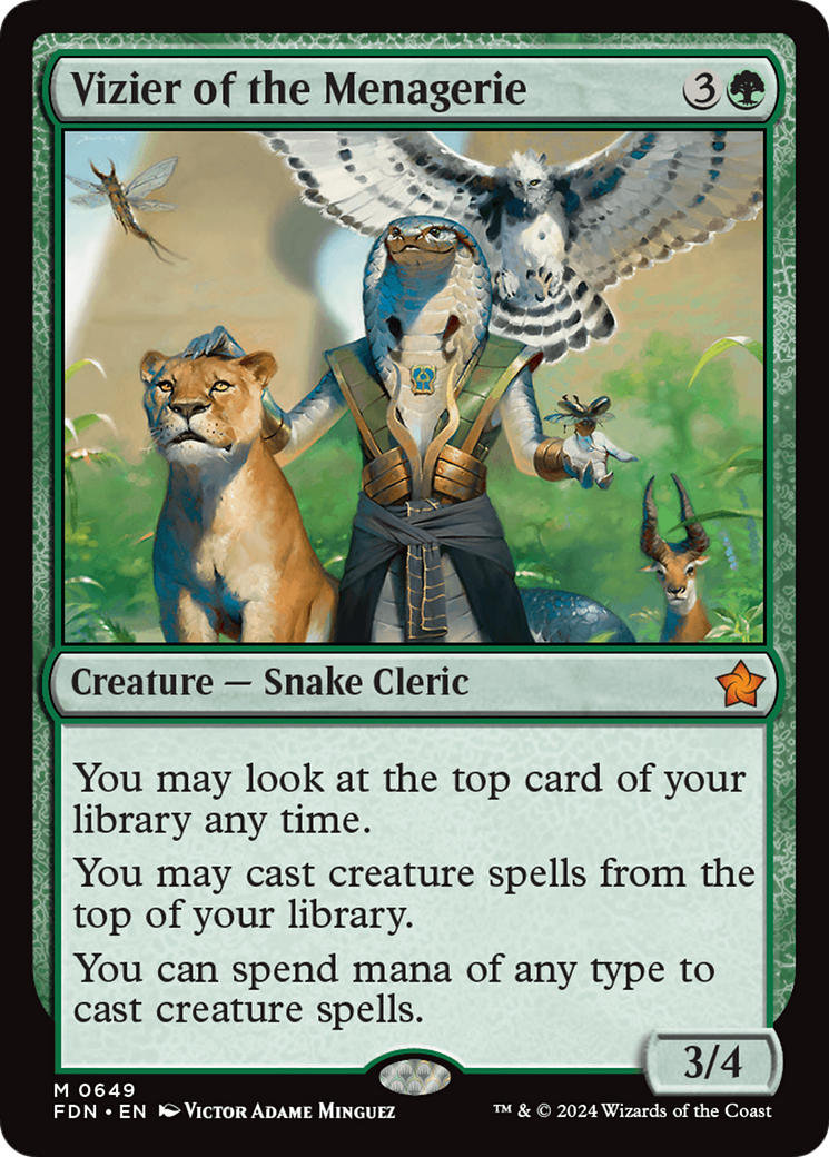 Vizier of the Menagerie (FDN) 649 - WZRD TCG