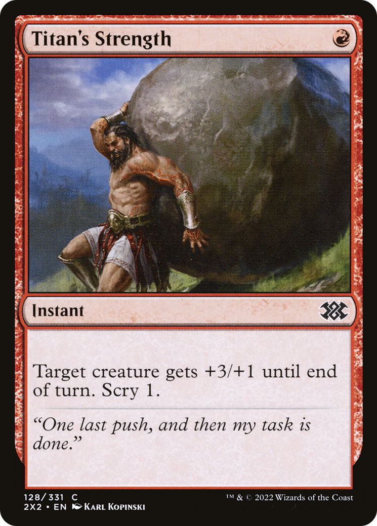 Titan's Strength (2X2) 128 - WZRD TCG