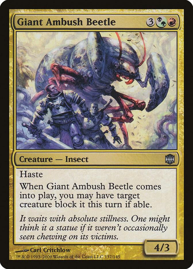 Giant Ambush Beetle, ARB, 137, NM, Foil