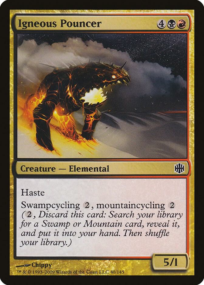 Igneous Pouncer, ARB, 40, NM, Foil