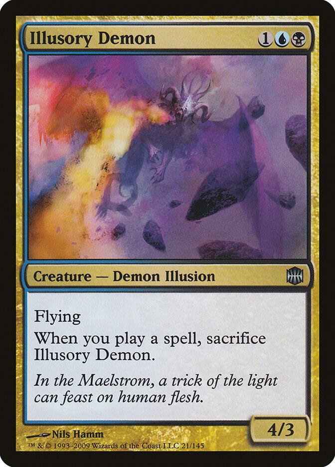 Illusory Demon, ARB, 21, NM, Foil