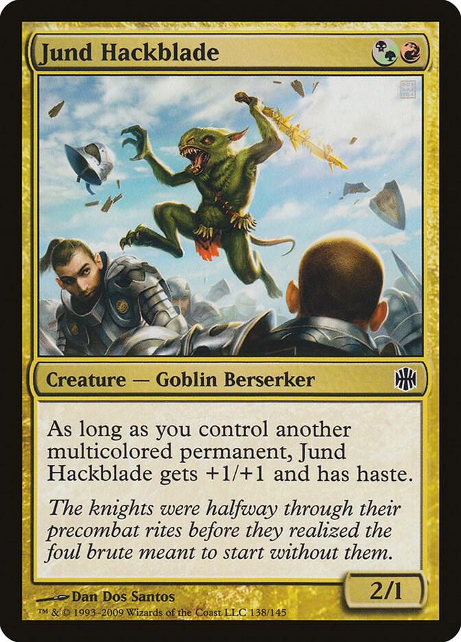 Jund Hackblade, ARB, 138, NM, Foil