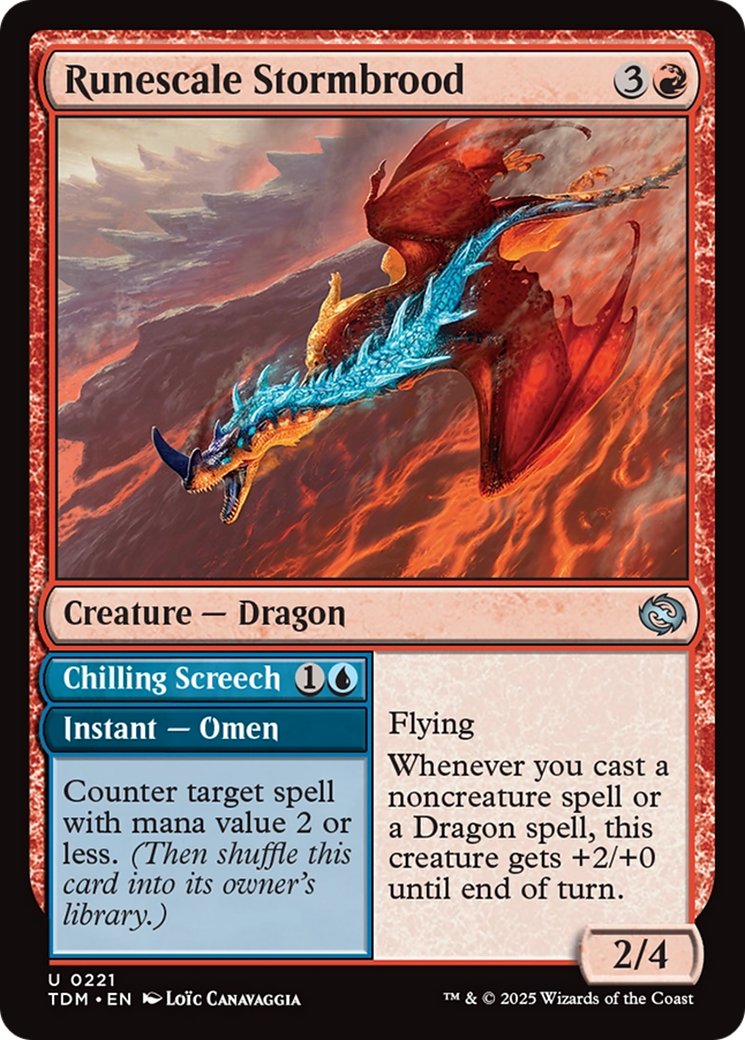 Runescale Stormbrood (DFC) (TDM) 221 - WZRD TCG