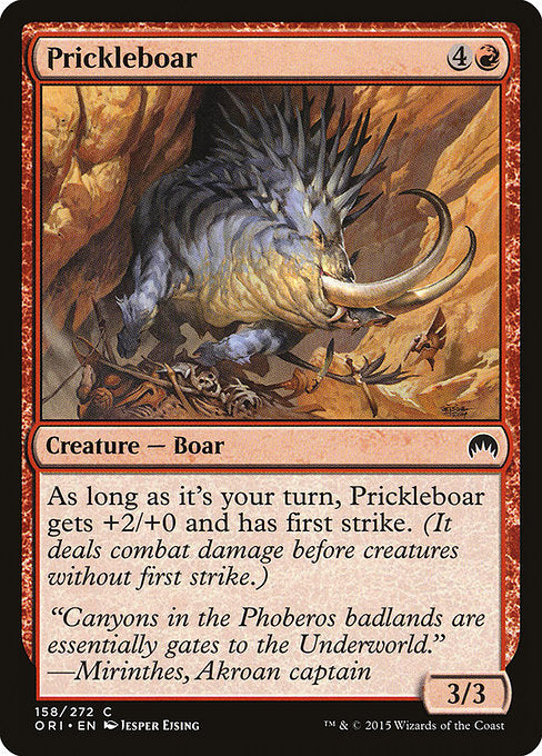 Prickleboar front