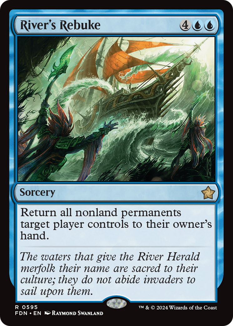 River's Rebuke (FDN) 595 - WZRD TCG
