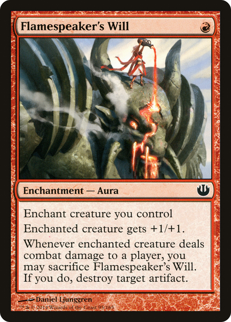 Flamespeaker's Will (JOU) 95 - WZRD TCG