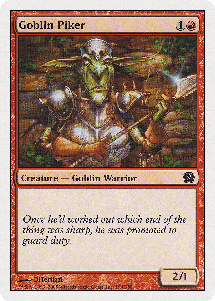 Goblin Piker (9ED) 194 - WZRD TCG