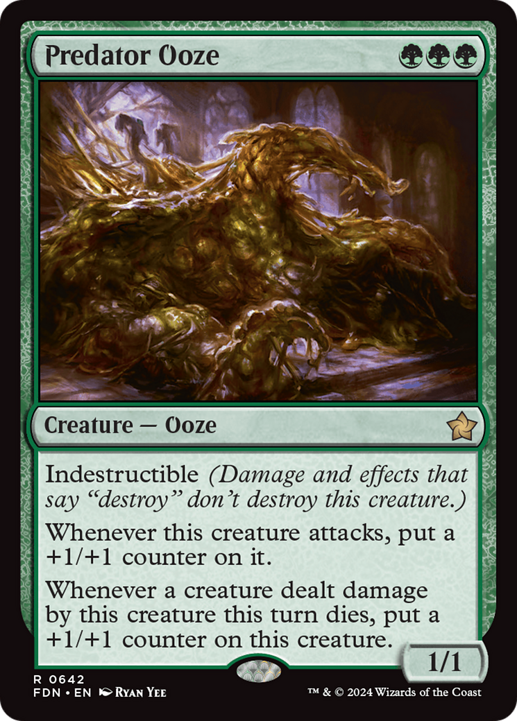 Predator Ooze (FDN) 642 - WZRD TCG