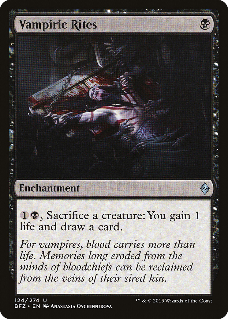 Vampiric Rites (BFZ) 124 - WZRD TCG