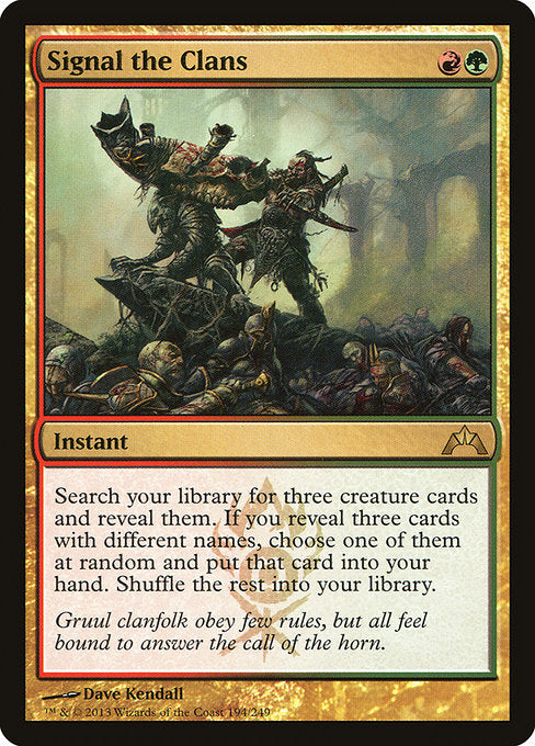 Signal the Clans front