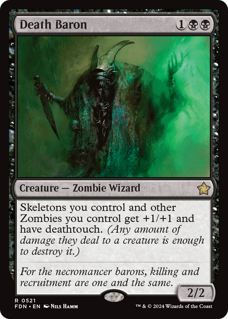 Death Baron (FDN) 521 - WZRD TCG