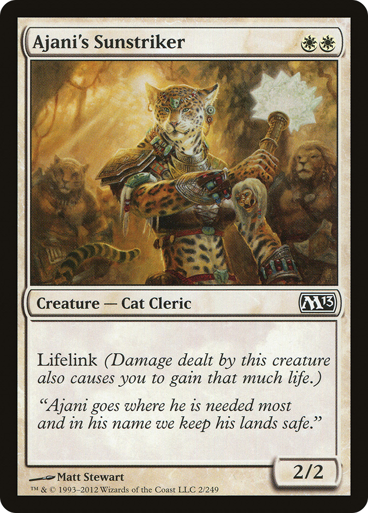 Ajani's Sunstriker (M13) 2 - WZRD TCG