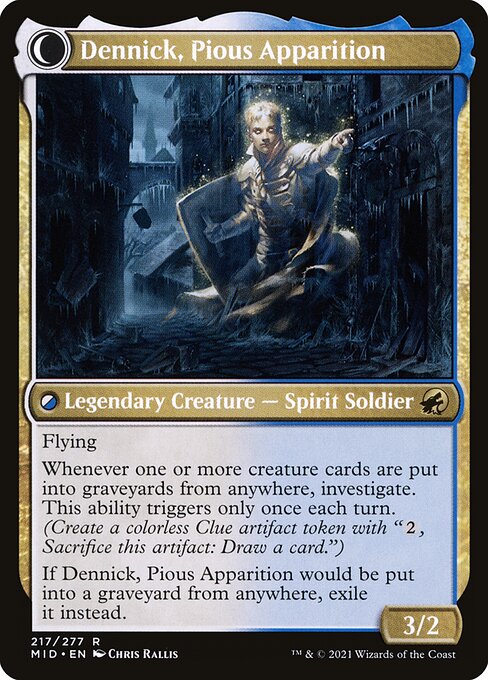 Dennick, Pious Apprentice // Dennick, Pious Apparition back