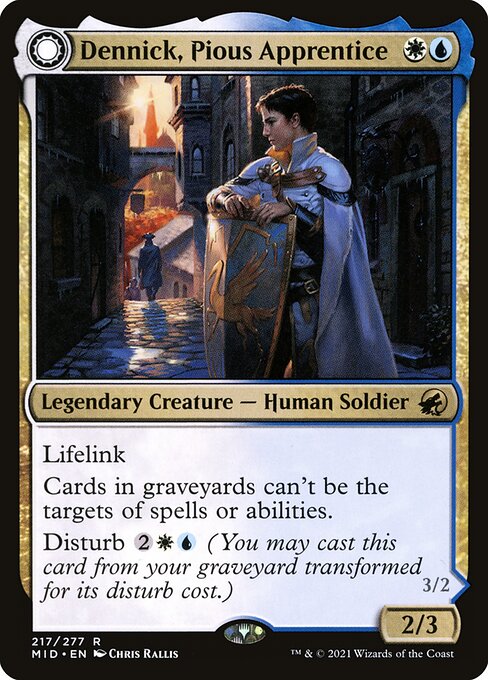 Dennick, Pious Apprentice // Dennick, Pious Apparition front