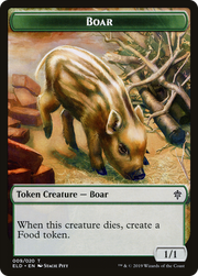 Boar Token (TELD) 9 - WZRD TCG