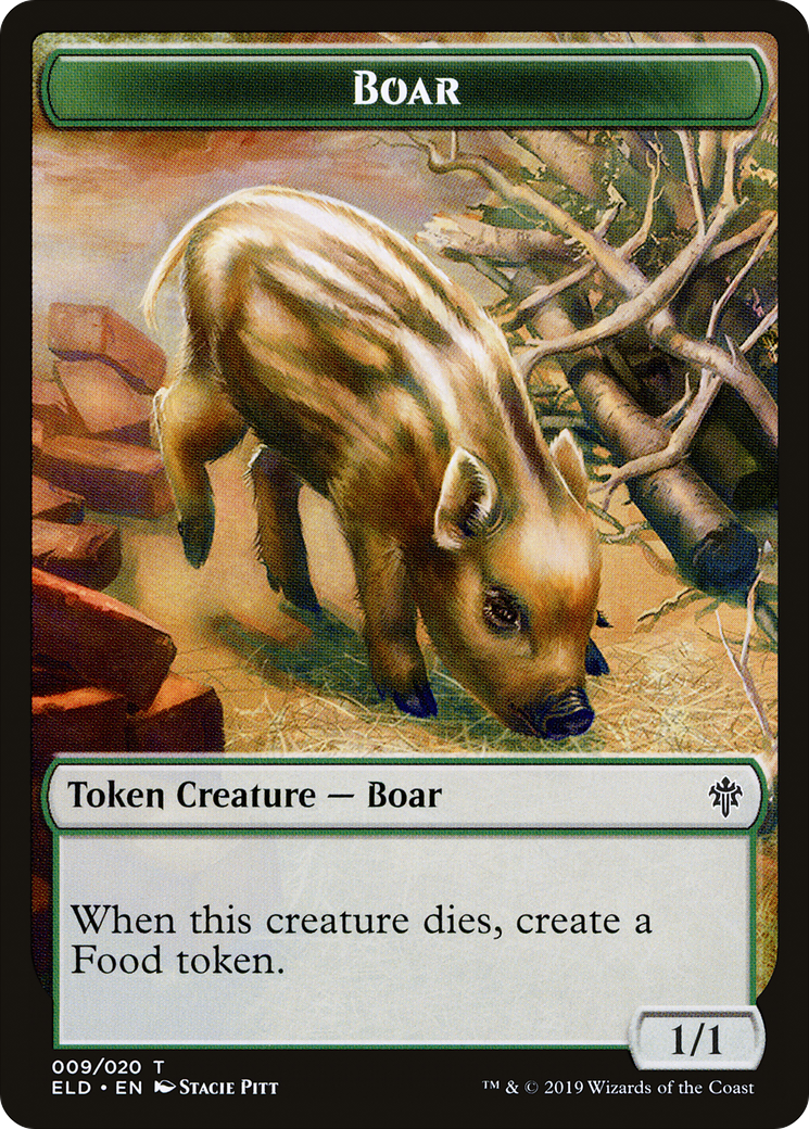 Boar Token (TELD) 9 - WZRD TCG