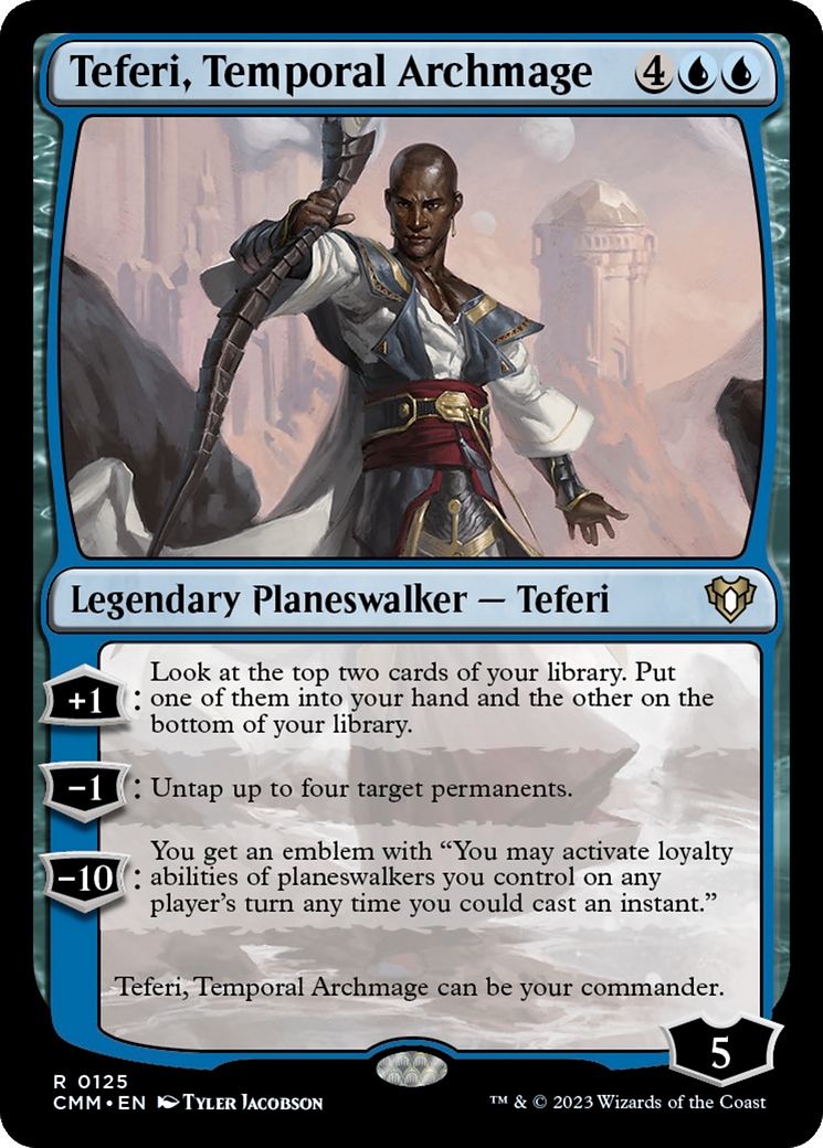 Teferi, Temporal Archmage (CMM) 125 - WZRD TCG