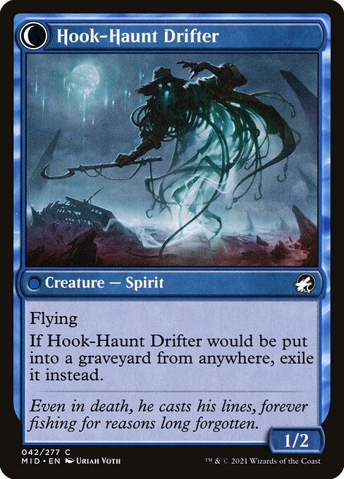Baithook Angler // Hook-Haunt Drifter (Innistrad: Midnight Hunt 42) - WZRD TCG