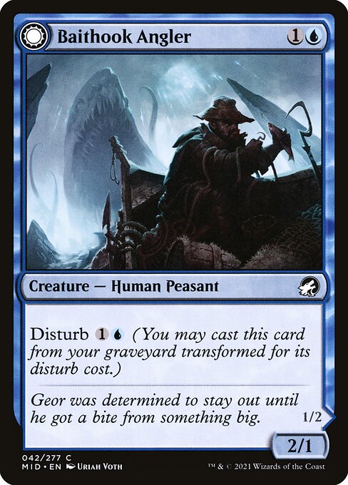 Baithook Angler // Hook-Haunt Drifter (Innistrad: Midnight Hunt 42) - WZRD TCG