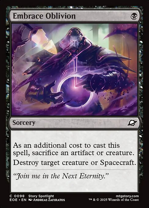 Embrace Oblivion front