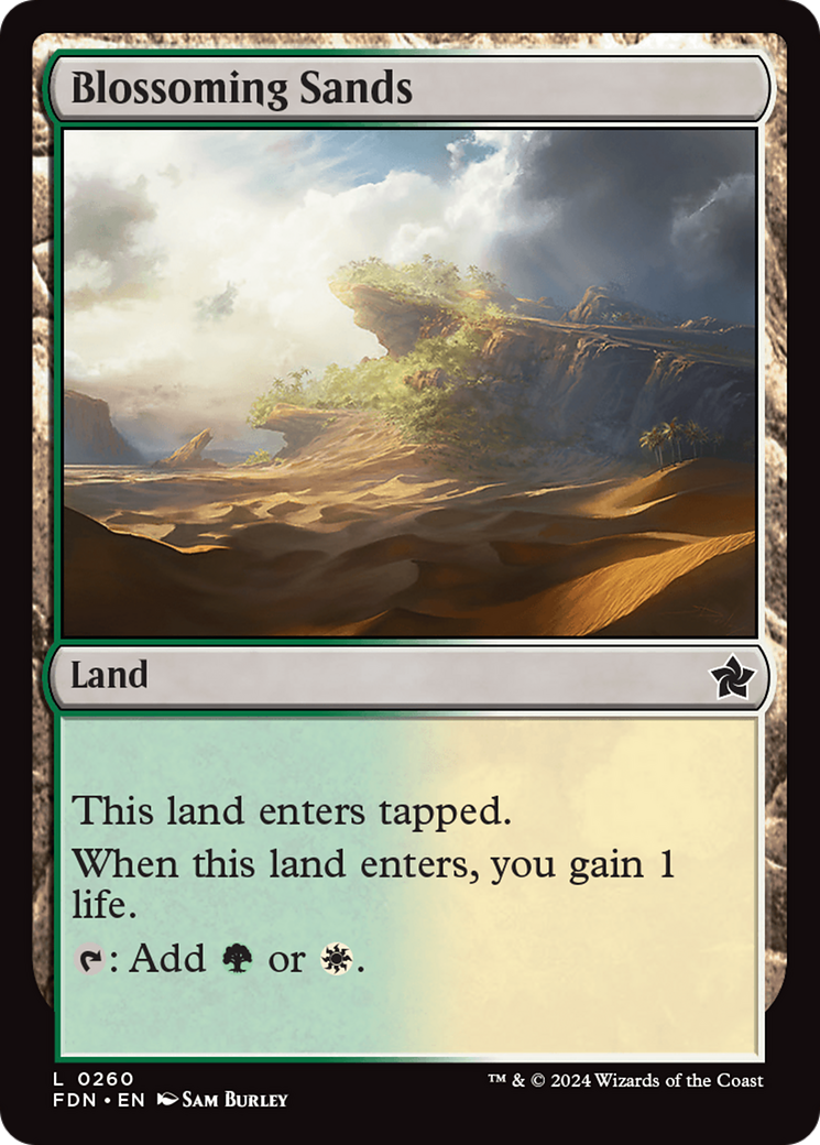Blossoming Sands (FDN) 260 - WZRD TCG