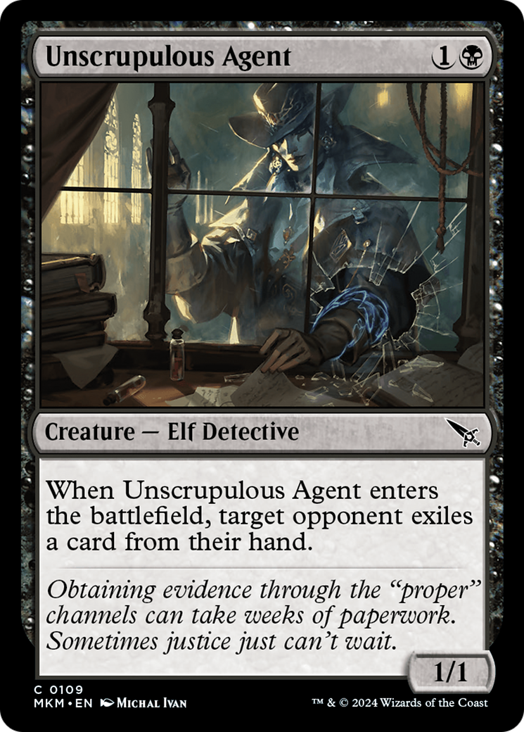 Unscrupulous Agent (MKM) 109 - WZRD TCG