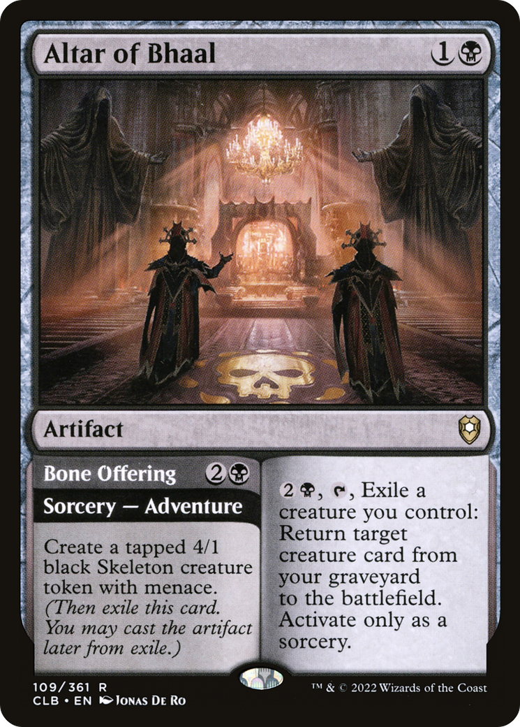 Altar of Bhaal // Bone Offering (CLB) 109