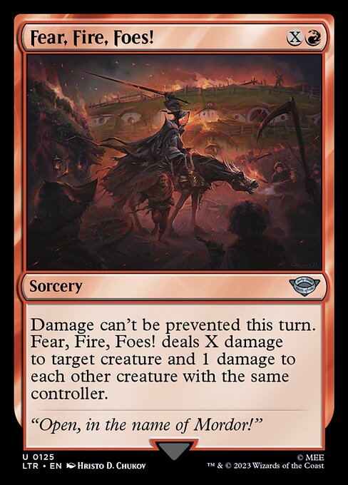 Fear, Fire, Foes! front