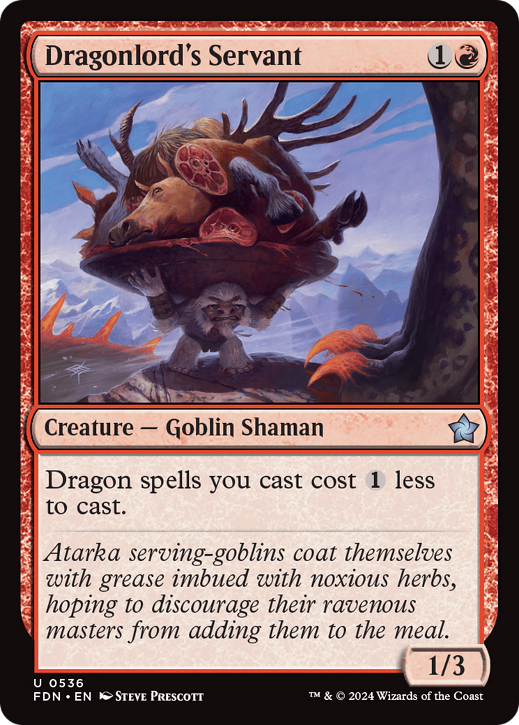 Dragonlord's Servant (FDN) 536 - WZRD TCG