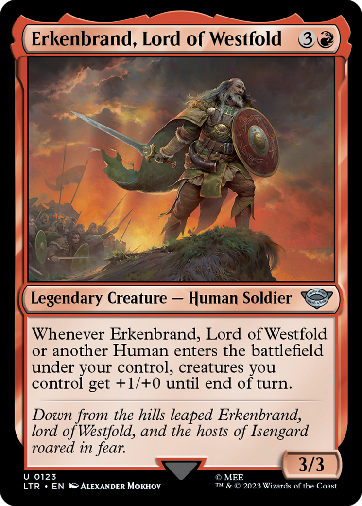 Erkenbrand, Lord of Westfold (LTR) 123 - WZRD TCG