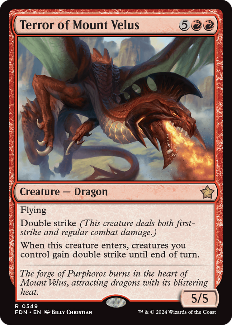 Terror of Mount Velus (FDN) 549 - WZRD TCG