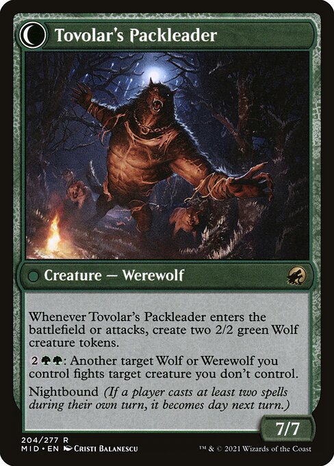 Tovolar's Huntmaster // Tovolar's Packleader (Back)