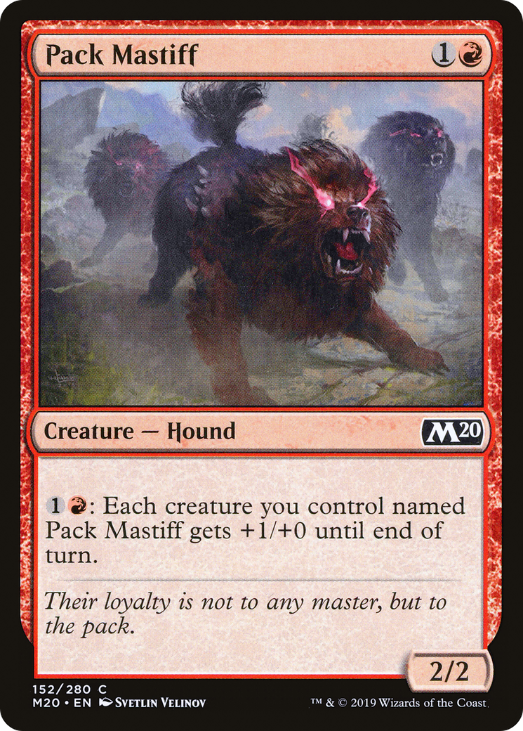 Pack Mastiff (M20) 152 - WZRD TCG