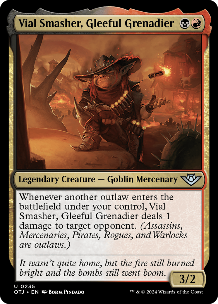 Vial Smasher, Gleeful Grenadier (OTJ) 235 - WZRD TCG