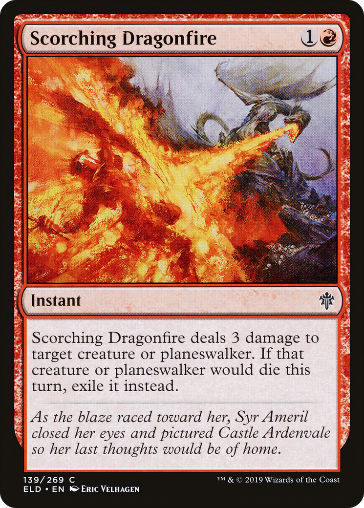 Scorching Dragonfire (ELD) 139 - WZRD TCG