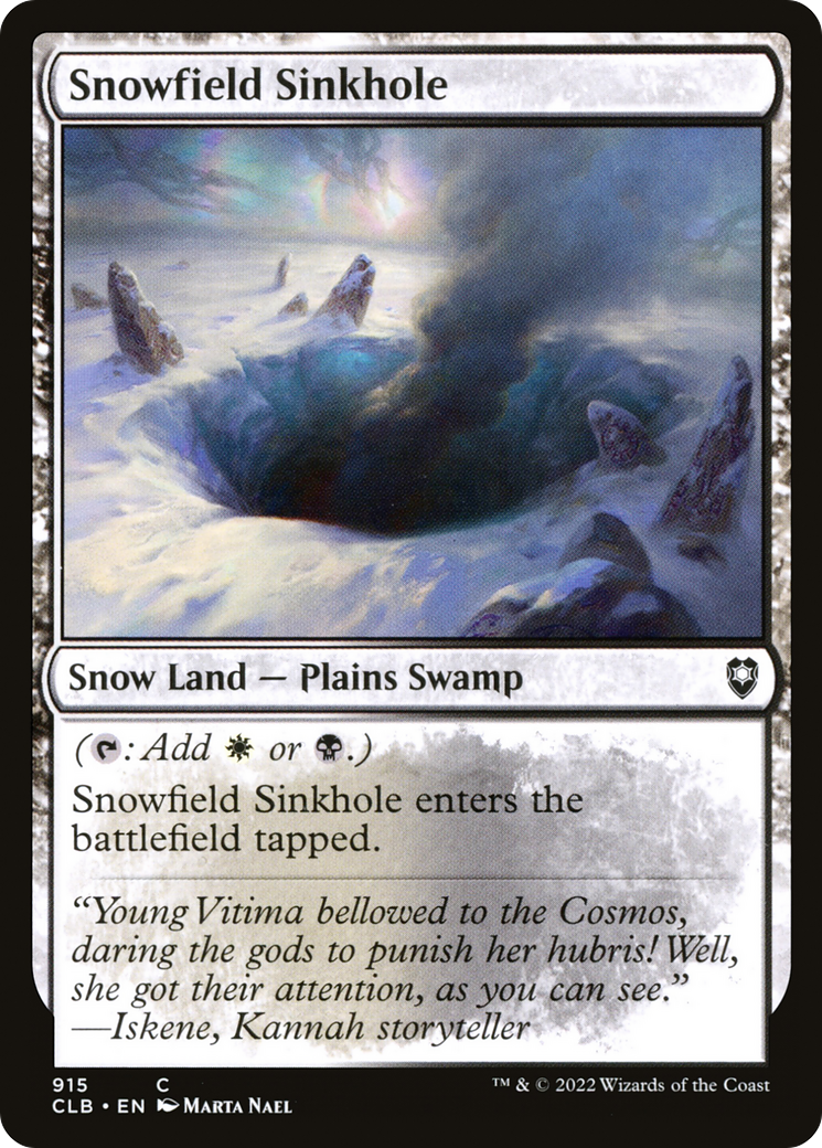 Snowfield Sinkhole (CLB) 915