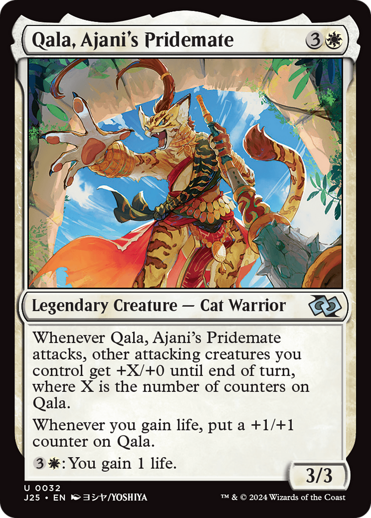 Qala, Ajani's Pridemate (J25) 32 - WZRD TCG
