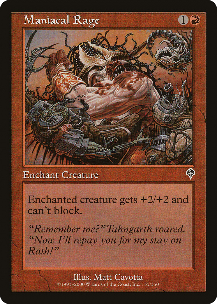 Maniacal Rage (INV) 155 - WZRD TCG