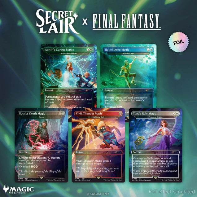 Secret Lair - Final Fantasy - Grimoire Rainbow Foil - WZRD TCG