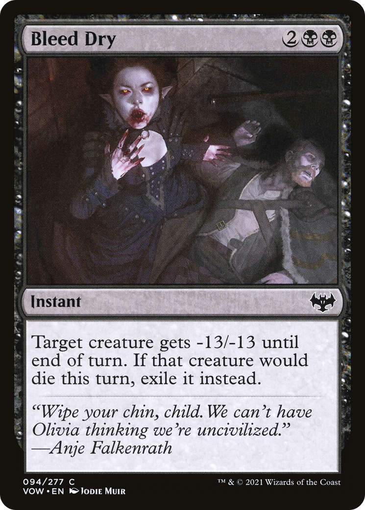 Bleed Dry (VOW) 94 - WZRD TCG