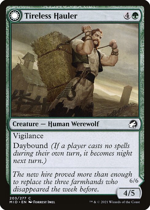Tireless Hauler // Dire-Strain Brawler (Innistrad: Midnight Hunt 203) - WZRD TCG