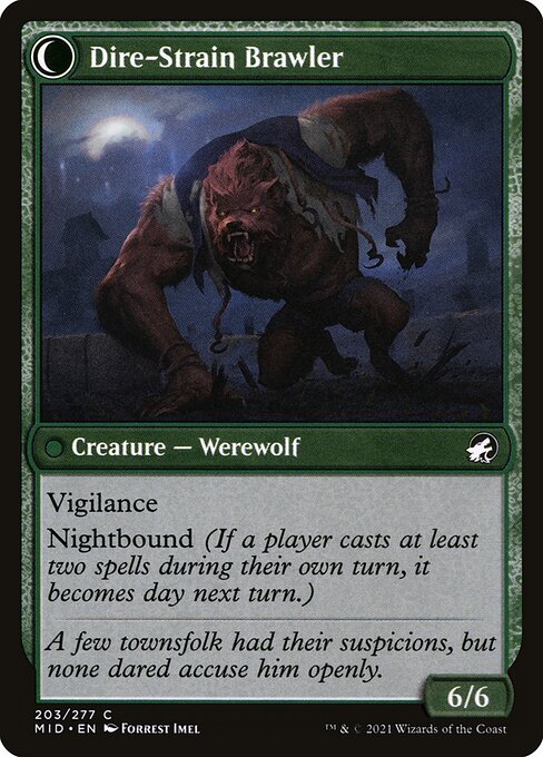 Tireless Hauler // Dire-Strain Brawler (Innistrad: Midnight Hunt 203) - WZRD TCG