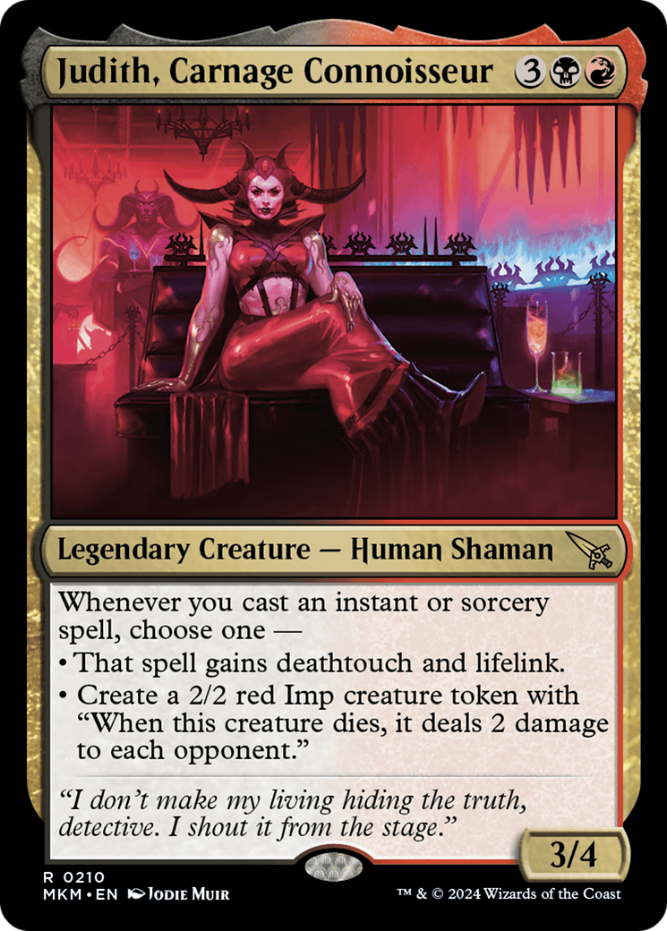 Judith, Carnage Connoisseur (MKM) 210 - WZRD TCG