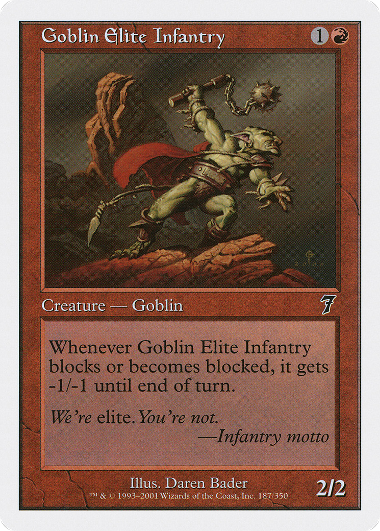 Goblin Elite Infantry (7ED) 187 - WZRD TCG